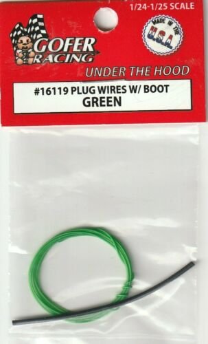 Plug Wires w/boot Green