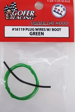 Plug Wires w/boot Green