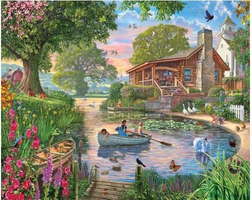 Peaceful Pond (1623pz) - 1000 Piece Jigsaw Puzzle