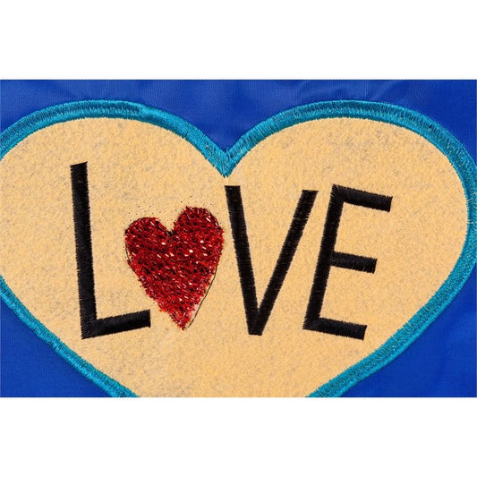 Live Love Bark Garden Applique Flag