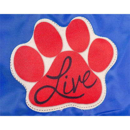 Live Love Bark Garden Applique Flag