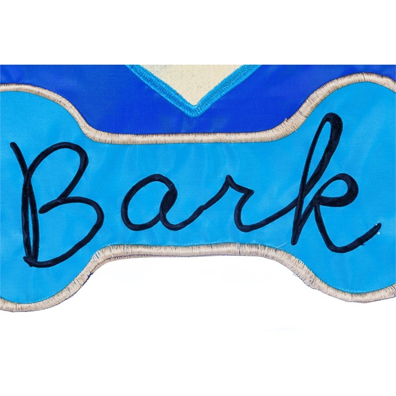 Live Love Bark Garden Applique Flag