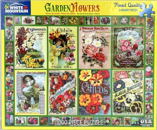 Garden Flowers (1698pz) - 1000 Piece Jigsaw Puzzle