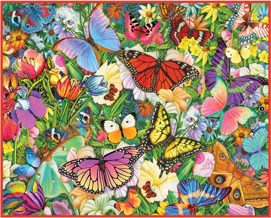 Butterfly Garden (1700pz) - 1000 Piece Jigsaw Puzzle
