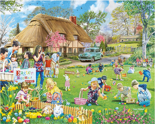 Easter Egg Hunt (1701pz) - 1000 Piece Jigsaw Puzzle