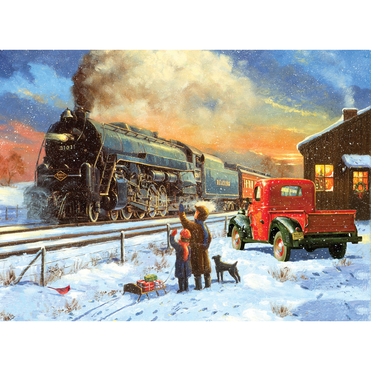 Paint By Number Kit 15.375"X11.25"-Home For Christmas
