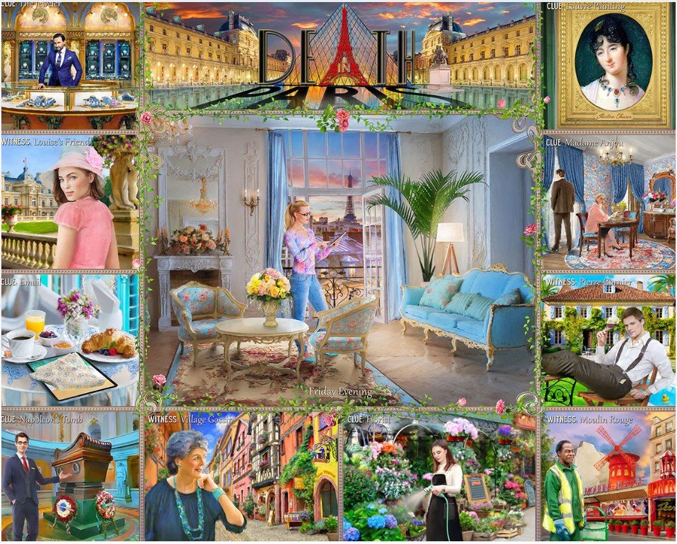 Death in Paris (1765pz) - 1000 Piece Jigsaw Puzzle