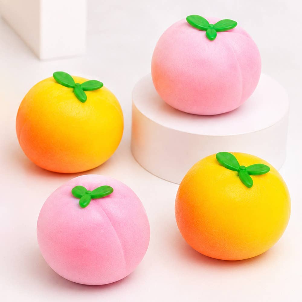 K-Wonderland - Peach Crunch Squishy – Soft & Stretchy ASMR Fidget