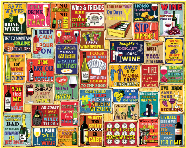 I Love Wine (1840pz) - 1000 Piece Jigsaw Puzzle