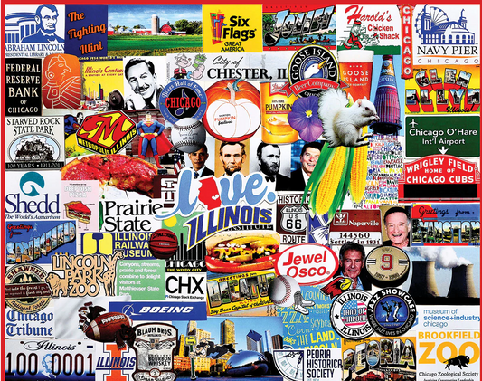I Love Illinois (1888pz) - 1000 Piece Jigsaw Puzzle