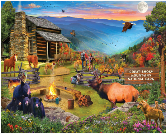Great Smoky National Park (1904pz) - 1000 Piece Jigsaw Puzzle