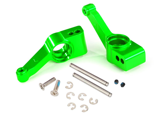 Carriers stub axle (green-anodized 6061-T6 aluminum) (rear) (2)