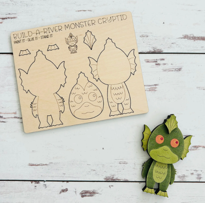Pheasant & Needham Home Decor & Crafts - DIY Build a River Monster Magnet Kit CRAFT KIT MYTHICAL