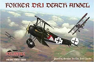 1/48 Fokker DR1 Death Angel Plastic Model, w/ Trading Card