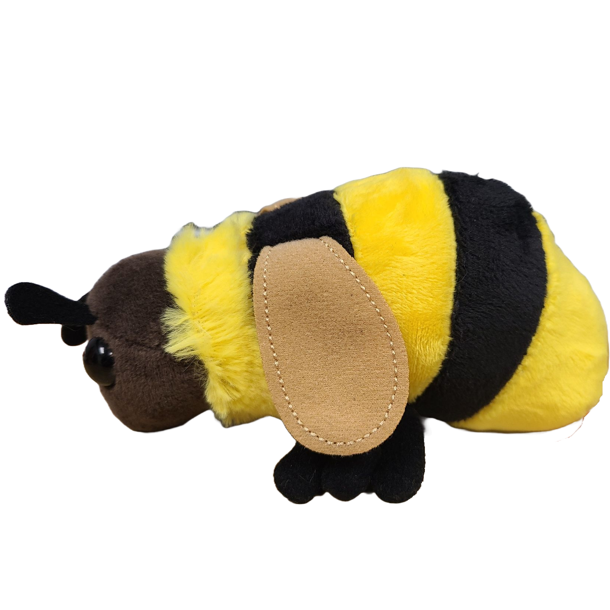 Queenie the Canned Bumblebee - Eco-Friendly Recycled Plush: Pop Top Lid