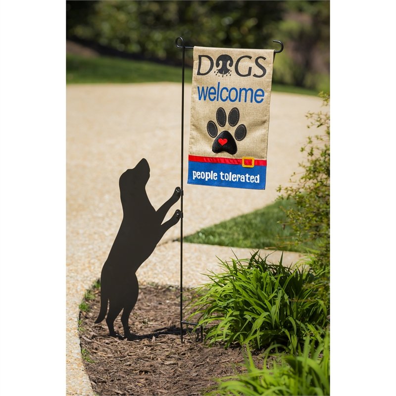 Dog Garden Flag Stand