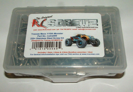 Stainless Steel Screw Kit - TRA Maxx 1:10 Monster