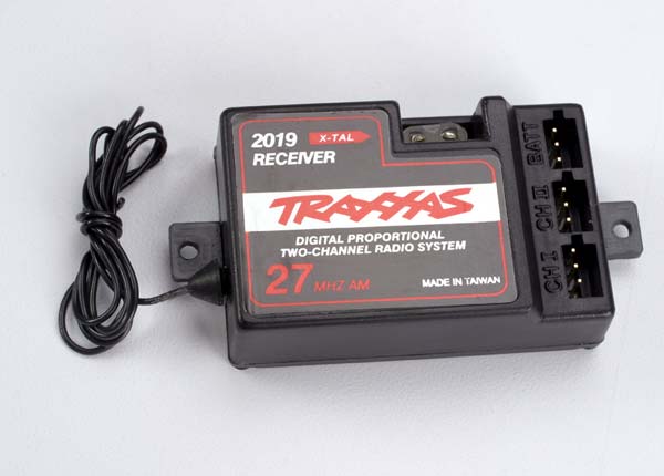 Receiver 2-channel 27MHz without BEC (for use with electronic speed control)
