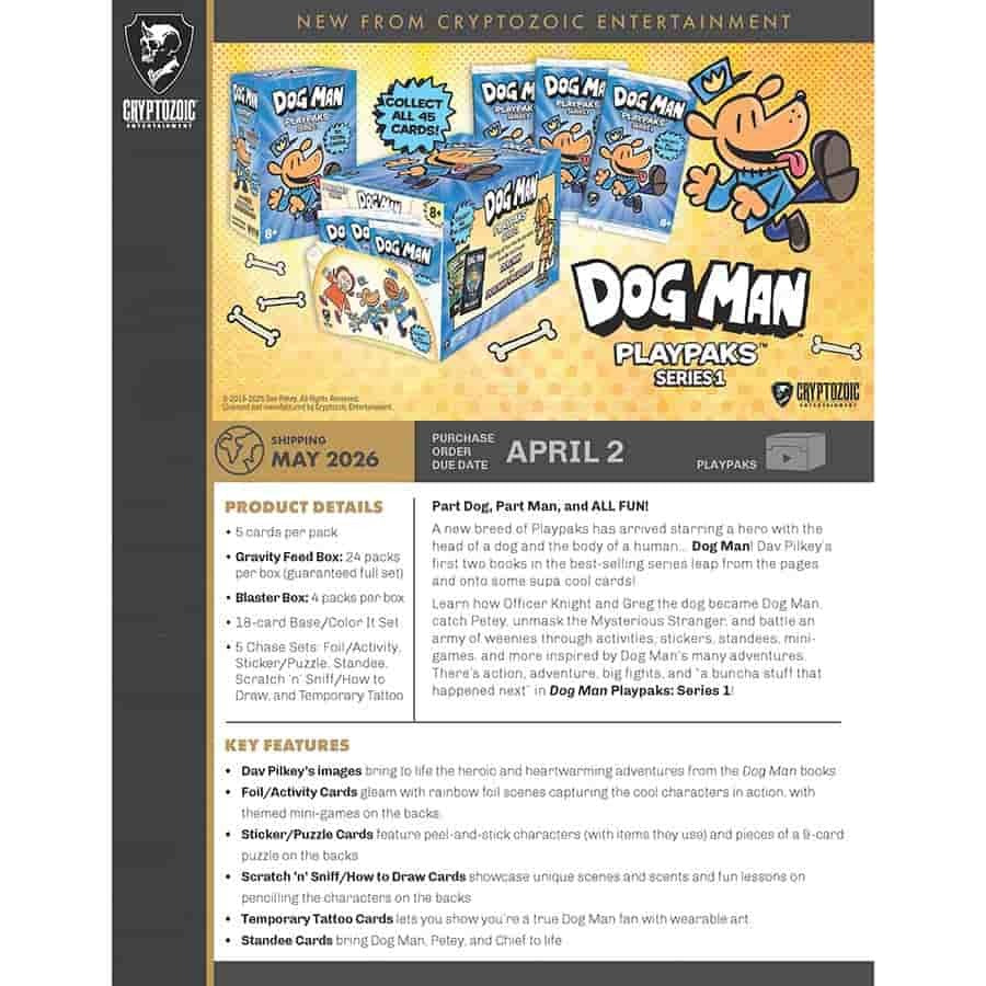 2026 Dog Man Playpaks Series 1 Gravity Feed