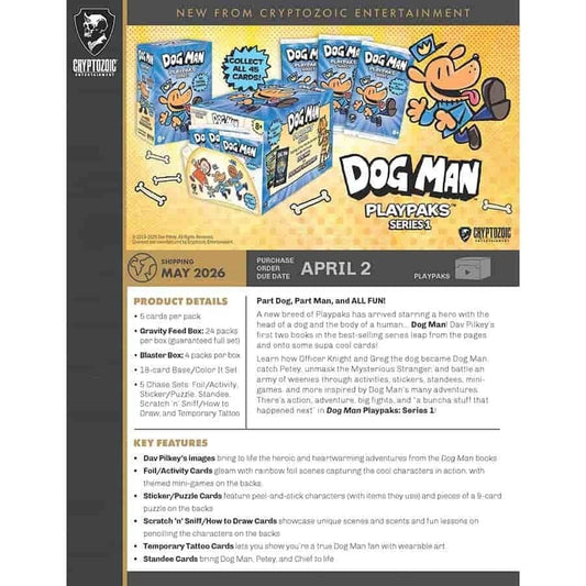 2026 Dog Man Playpaks Series 1 Single Packs
