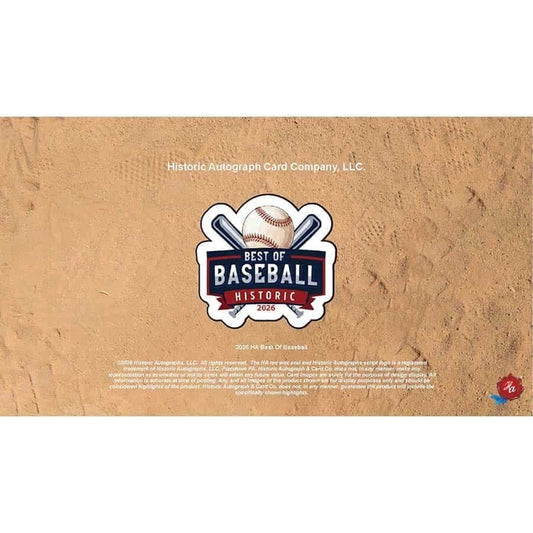 2026 Historic Autographs Best of Baseball Hobby