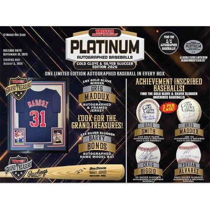 2026 Tristar HT Platinum Autographed Baseballs Gold Glove & Silver Slugger Edition