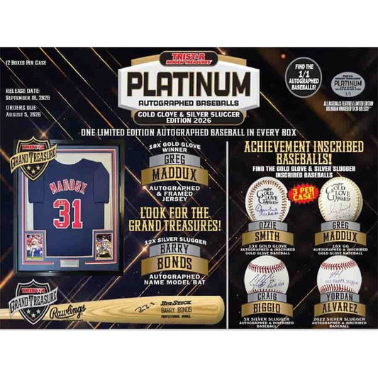 2026 Tristar HT Platinum Autographed Baseballs Gold Glove & Silver Slugger Edition