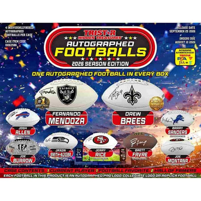 2026 Tristar Hidden Treasures Autographed Footballs Season Edition