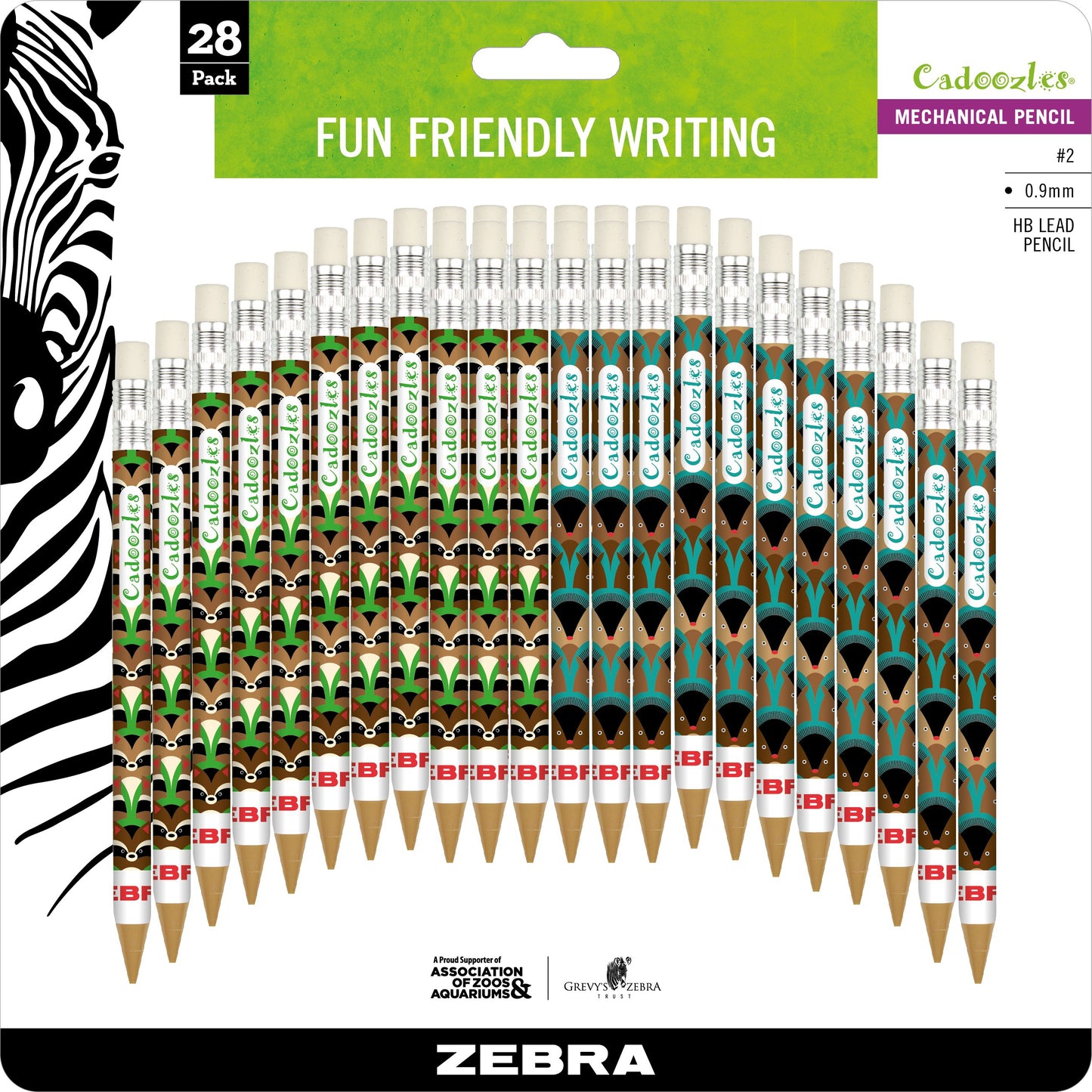 Cadoozles Mechanical Pencils 28/Pkg-Woodland Creatures