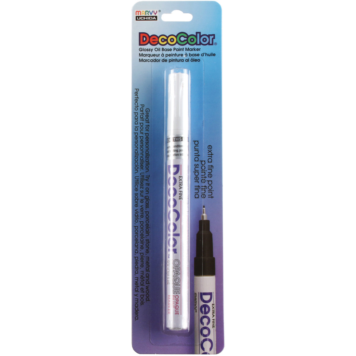 Uchida DecoColor Extra Fine Opaque Paint Marker-White