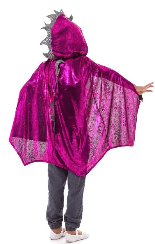 Dragon Cloak Magenta/Silver - 3-8 yrs.