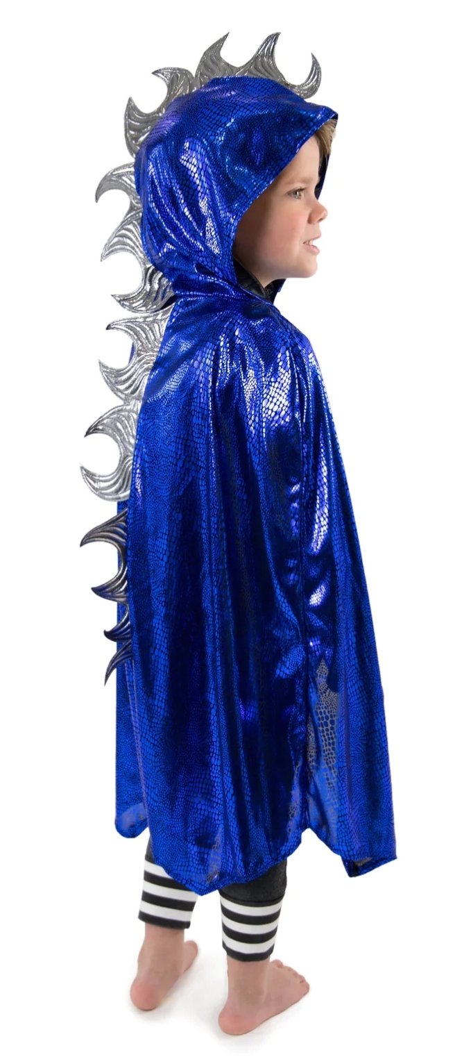 Dragon Cloak Blue/Silver - 3-8 yrs.