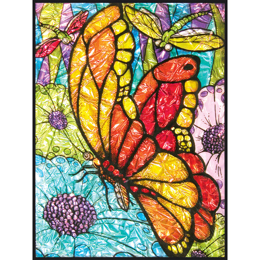 Foil Paint By Number Kit 8"X10"-Butterflies