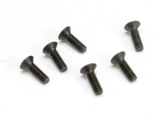 Screws 2.5x8mm countersunk machine (hex drive) (6)