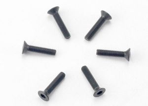 Screws 2.5x12mm countersunk machine (hex drive) (6)