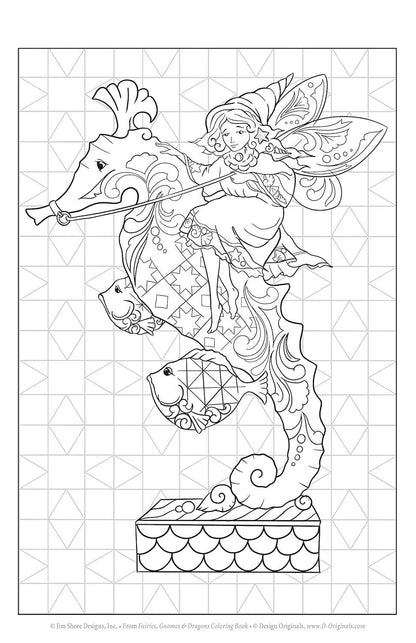 Fox Chapel Publishing - Jim Shore Fairies, Gnomes & Dragons Coloring Book