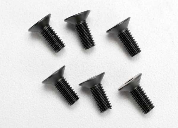 Screws 4x10mm countersunk machine (hex drive) (6)