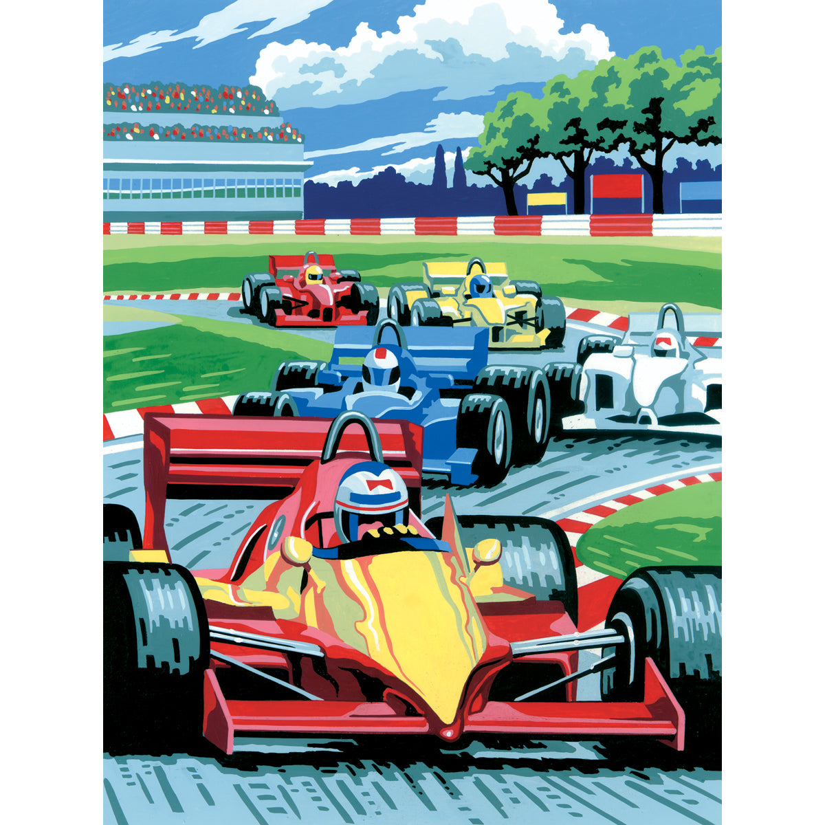 Junior Small Paint By Number Kit 8.75"X11.75"-Grand Prix