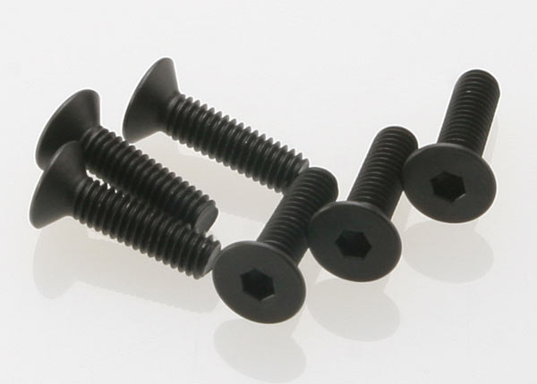 Screws 4x15mm countersunk machine (hex drive) (6)