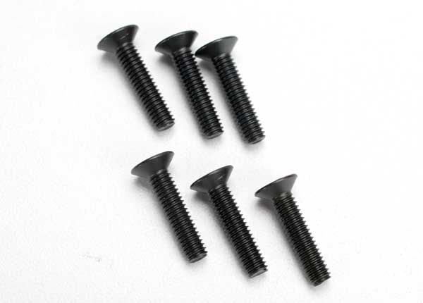 Screws 4x18mm countersunk machine (hex drive) (6)