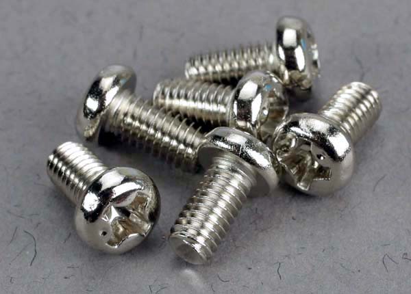 Screws 3x6mm roundhead machine (6)