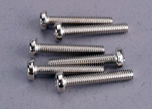 Screws 3x18mm roundhead machine (6)
