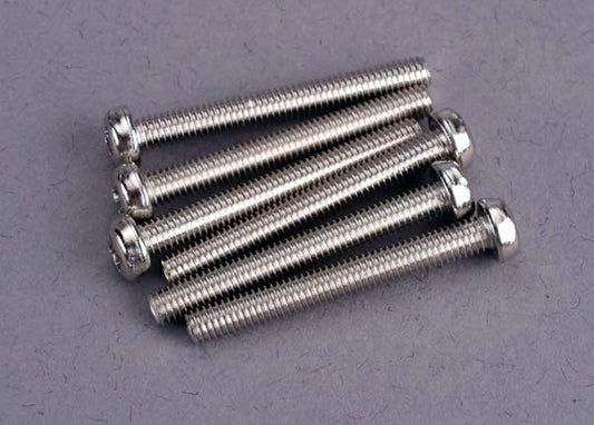 Screws 3x25mm roundhead machine (6)