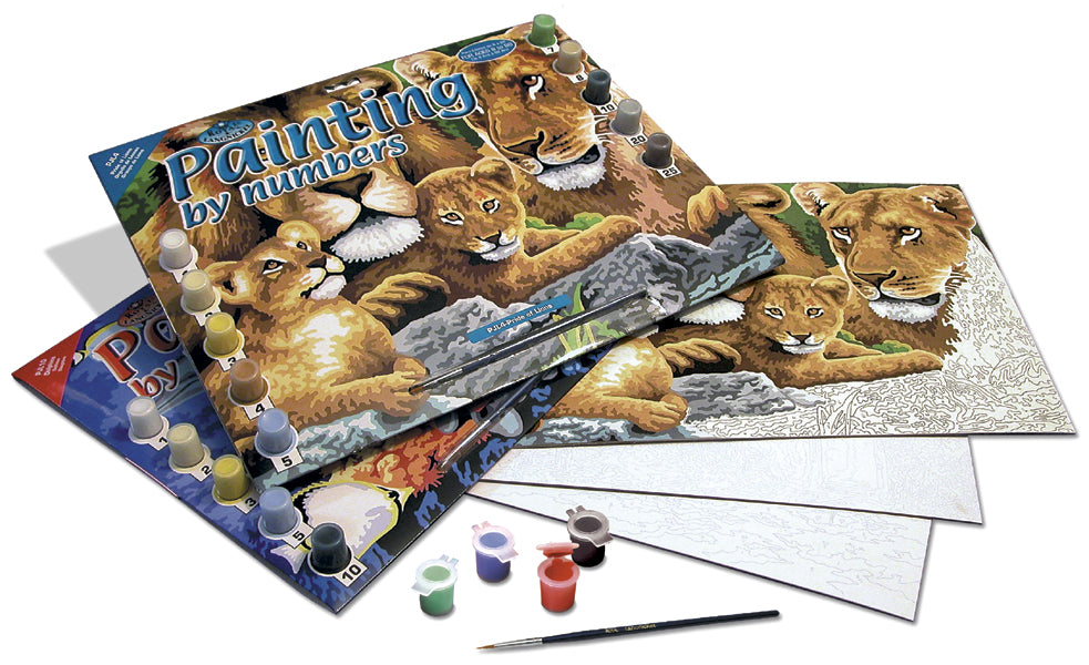 Junior Large Paint By Number Kit 15.25"X11.25"-Pride Of Lions