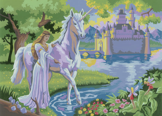 Junior Large Paint By Number Kit 15.25"X11.25"-Fairy Castle