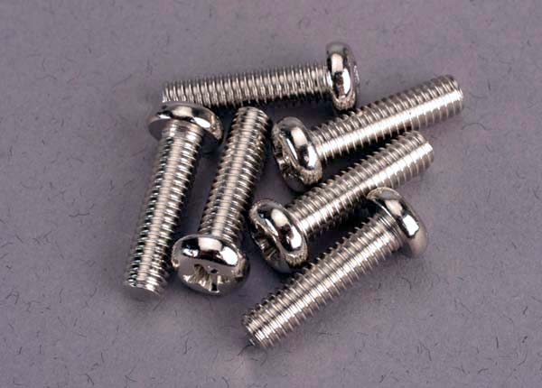 Screws 4x15mm roundhead machine (6)