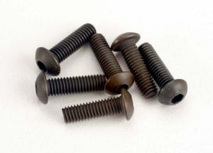 Screws 3x10mm button-head machine (hex drive) (6)