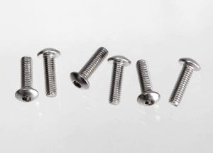 Screws 3x10 button-head machine (hex drive) (stainless steel) (6)