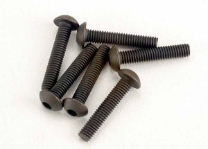 Screws 3x15mm button-head machine (hex drive) (6)