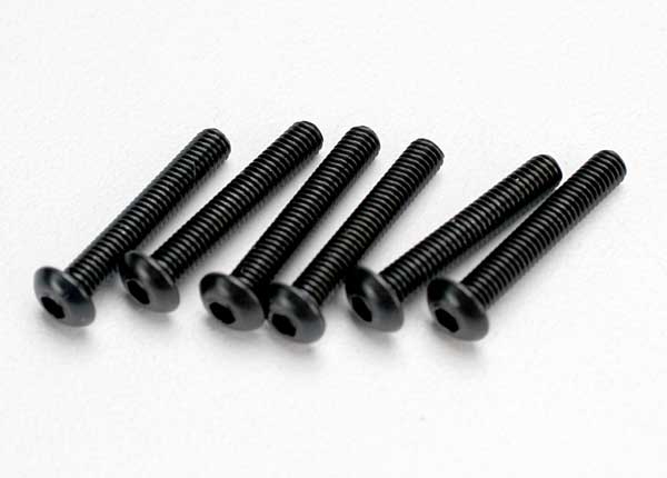 Screws 3x18mm button-head machine (hex drive) (6)